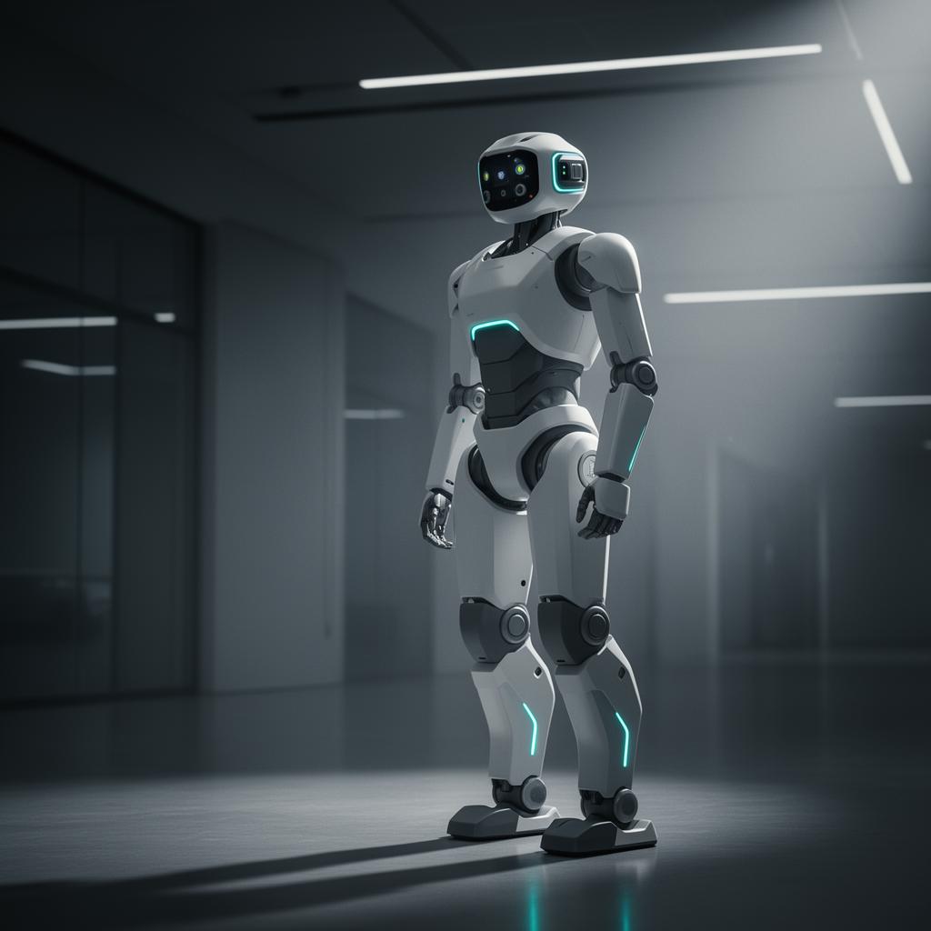 Humanoid robot in motion