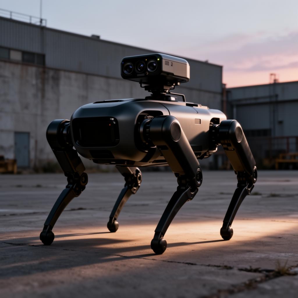 Quadruped patrol robot